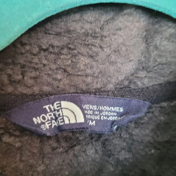 The North Face Men's Fleece Jacket Size M Gray 100% Polyester 1/2 Zip Pullover - Picture 5 of 10